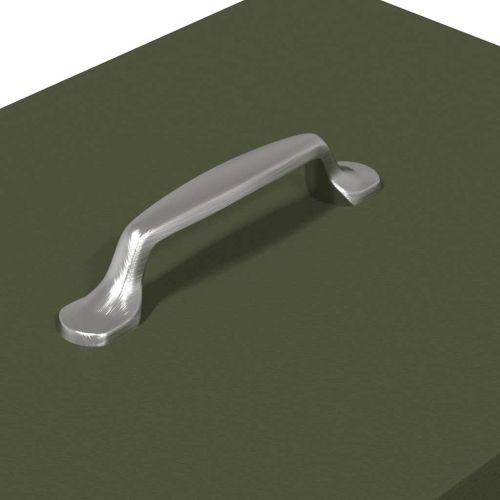 Кокошка Т ределна хранилка Маслинено зелено 33 x 42 x 40 см