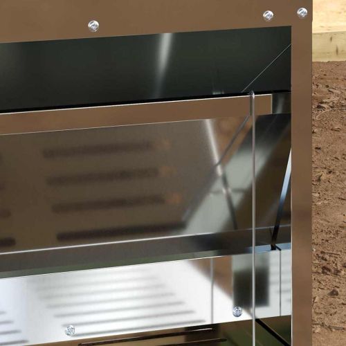 Кокошка Т ределна хранилка Сребрист 33 x 42 x 40 см