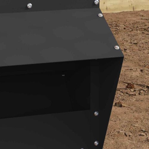 Кокошарник Черно 20 x 25 x 35 см Студено валцована стомана