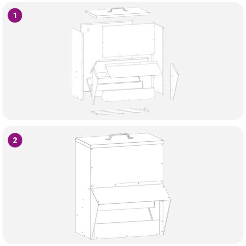 Кокошарник Маслинено зелено 20 x 25 x 35 см