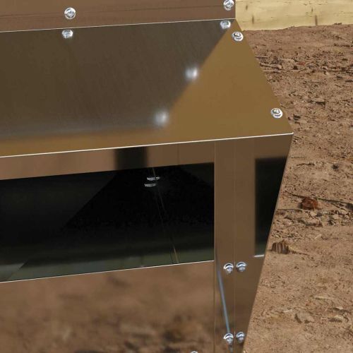 Кокошарник Сребрист 20 x 25 x 35 см Галванизирана стомана