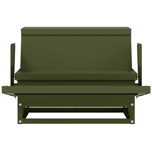 Кокошка Т ределна хранилка Маслинено зелено 50 x 40 x 29 см