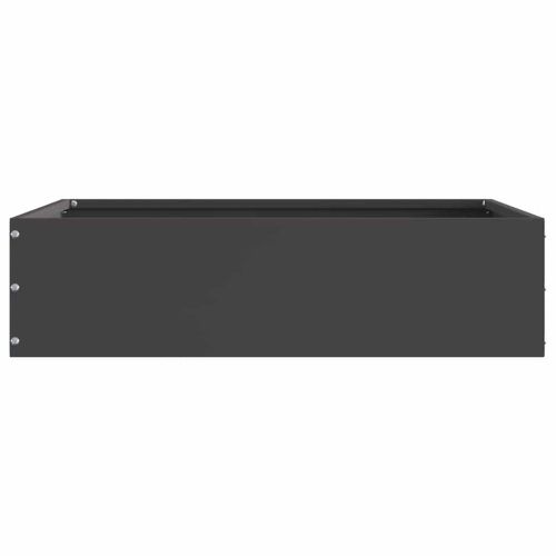 Ограда за трева 6 pcs Черно 50 x 50 x 13 см Стомана