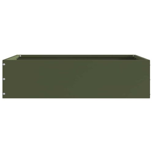 Ограда за трева Маслиненозелен 50 x 50 x 13 см Стомана