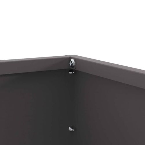 Ограда за трева 6 pcs Черно 60 x 60 x 13 см Стомана