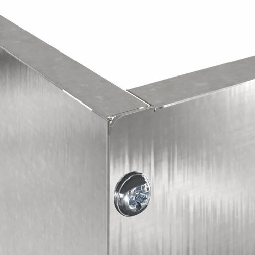 Ограда за трева Сребрист 60 x 60 x 13 см Неръждаема стомана