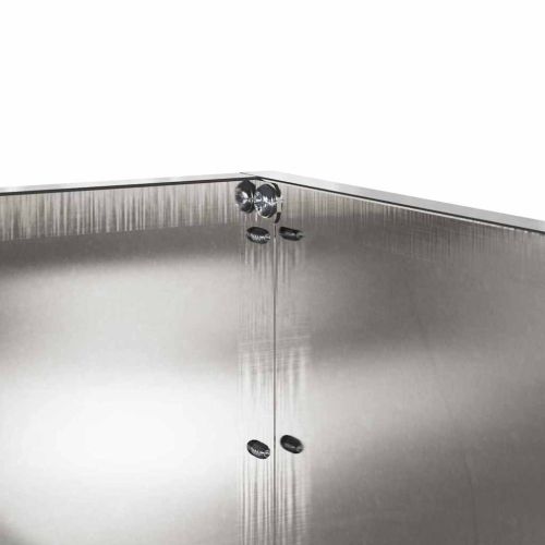 Ограда за трева Сребрист 60 x 60 x 13 см Неръждаема стомана