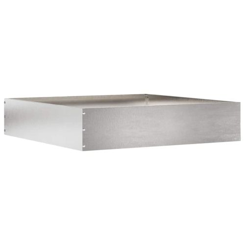 Ограда за трева 6 pcs Сребрист 60 x 60 x 13 см