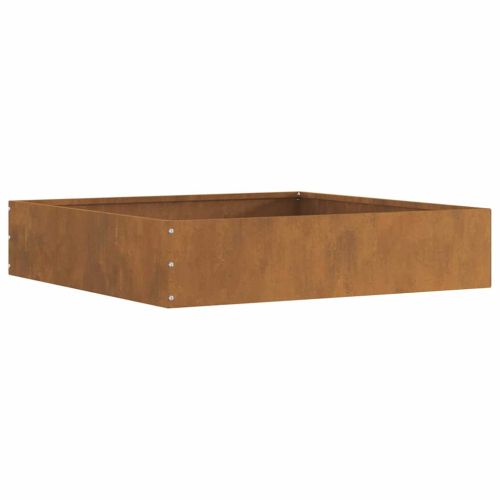 Ограда за трева 6 pcs Ръждясало 60 x 60 x 13 см