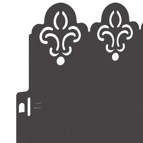 Ограничители за тревни площи 30 pcs Черно 103 x 0,05 x 22 см