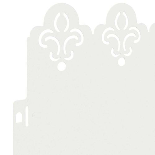 Ограничители за тревни площи 30 pcs Бяло 103 x 0,05 x 22 см