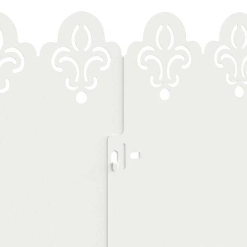 Ограничители за тревни площи 30 pcs Бяло 103 x 0,05 x 22 см