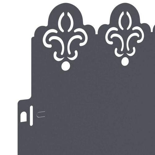 Ограничители за тревни площи 10 pcs Антрацит 103 x 0,05 x 22 см