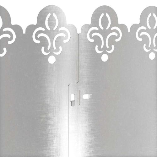 Ограничители за тревни площи 30 pcs Сребрист 103 x 0,05 x 22 см