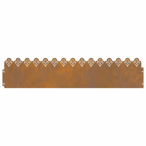 Ограничители за тревни площи 20 pcs Ръждясало