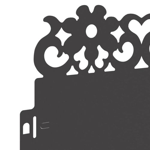 Ограничители за тревни площи 20 pcs Черно 103 x 0,05 x 22 см