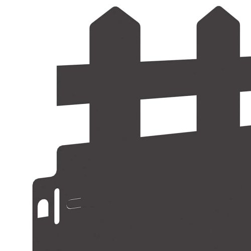 Ограничители за тревни площи 30 pcs Черно 103 x 0,05 x 22 см