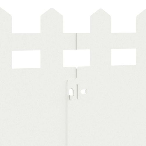 Ограничители за тревни площи 20 pcs Бяло 103 x 0,05 x 22 см