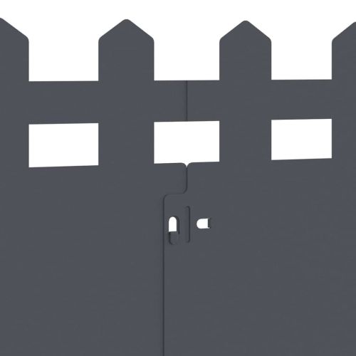 Ограничители за тревни площи 10 pcs Антрацит 103 x 0,05 x 22 см