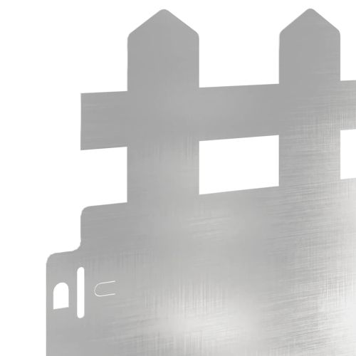 Ограничители за тревни площи 20 pcs Сребрист 103 x 0,05 x 22 см