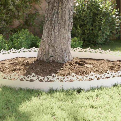 Ограничители за тревни площи 20 pcs Бяло 103 x 0,05 x 22 см