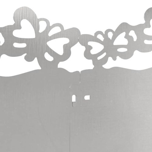 Ограничители за тревни площи 30 pcs Сребрист 103 x 0,05 x 22 см