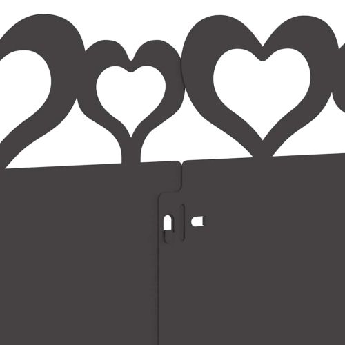 Ограничители за тревни площи 10 pcs Черно 103 x 0,05 x 22 см