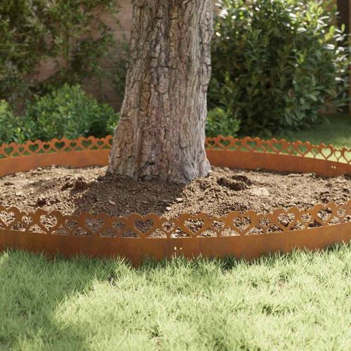 Ограничители за тревни площи 30 pcs Ръждясало