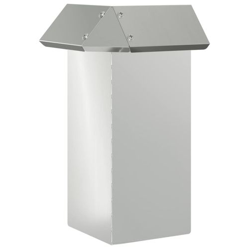 Оградка за охлюви 4 pcs Сребрист 13,5 x 13,5 x 25 см