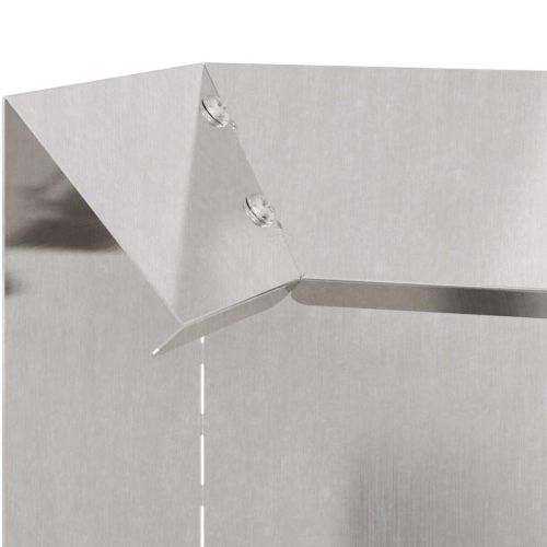 Оградка за охлюви 4 pcs Сребрист 10 x 10 x 25 см