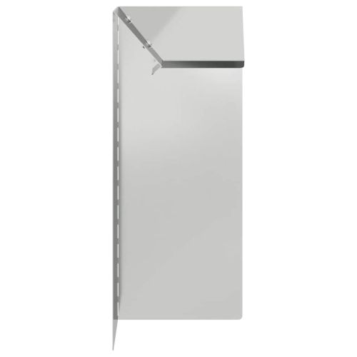 Оградка за охлюви 4 pcs Сребрист 10 x 10 x 25 см