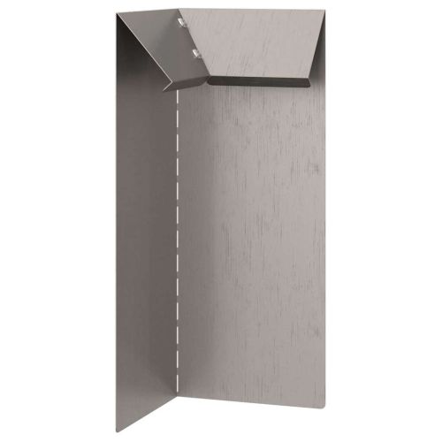 Оградка за охлюви 4 pcs Ръждясало 10 x 10 x 25 см