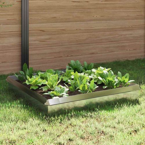 Огради за охлюви 8 pcs Сребрист Неръждаема стомана