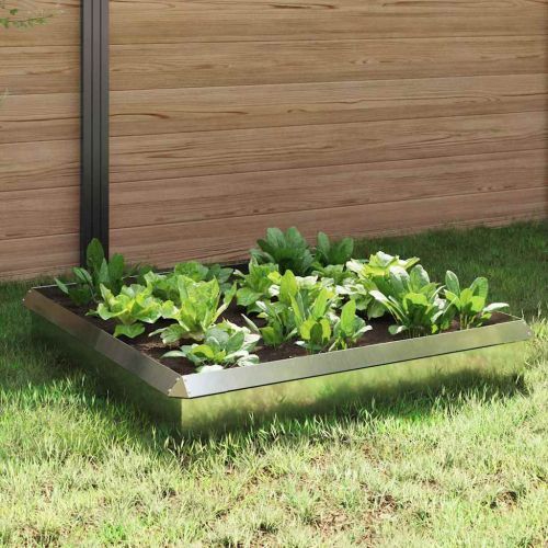 Огради за охлюви 8 pcs Сребрист Галванизирана стомана