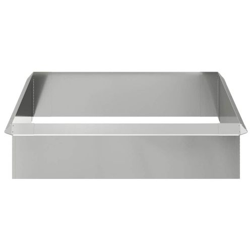 Огради за охлюви 8 pcs Сребрист Галванизирана стомана