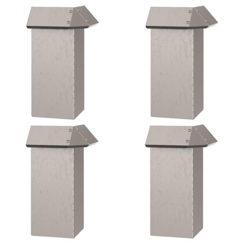 Огради за охлюви 8 pcs Ръждясало Патинираща стомана