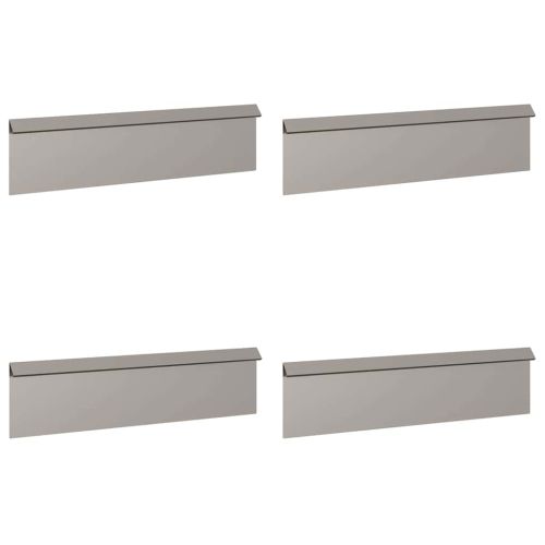 Огради за охлюви 8 pcs Ръждясало Патинираща стомана