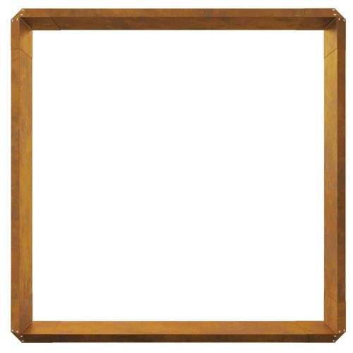 Огради за охлюви 8 pcs Ръждясало Патинираща стомана