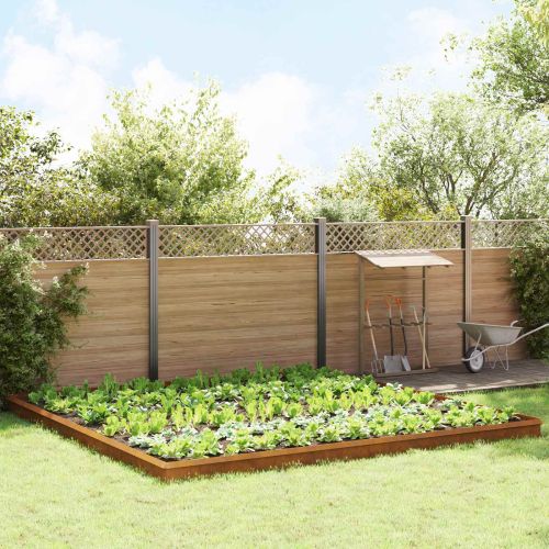 Огради за охлюви 20 pcs Ръждясало Патинираща стомана