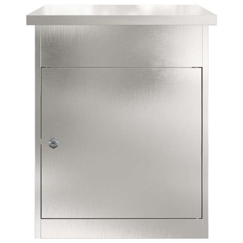 Пощенска кутия за пратки със съхранение Черно 47.5 x 38 x 59 см