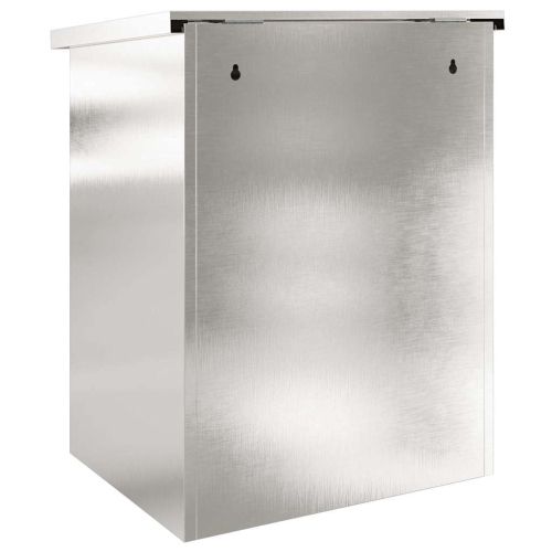 Пощенска кутия за пратки със съхранение Черно 47.5 x 38 x 59 см