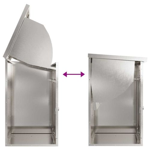 Пощенска кутия за пратки със съхранение Черно 47.5 x 38 x 59 см