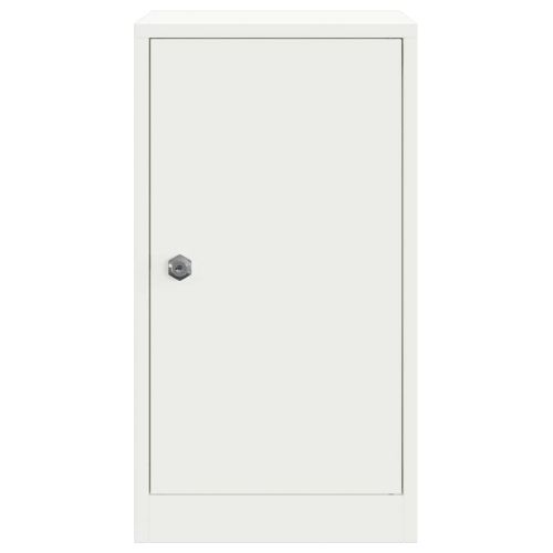 Пощенска кутия със съхранение Бяло 30 x 20 x 55 см Стомана