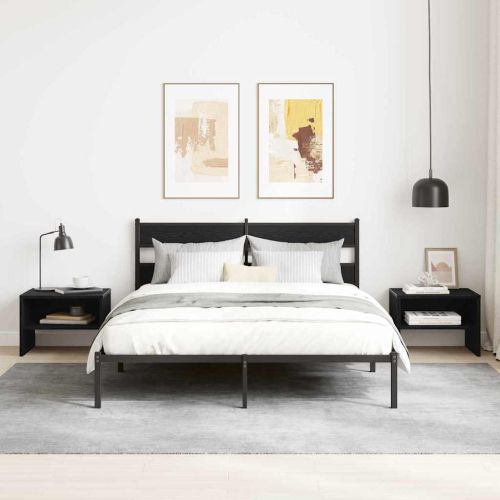 Нощен шкаф Черен дъб 40 x 40 x 30 cm Инженерно дърво