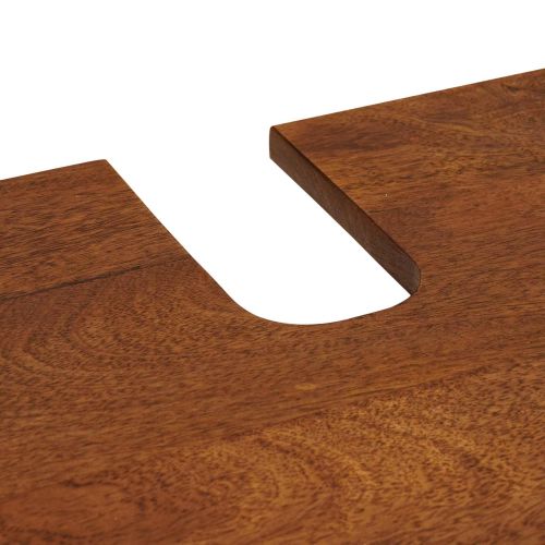 Комплект мебели за баня 2 pcs Орех Солидно мангово дърво