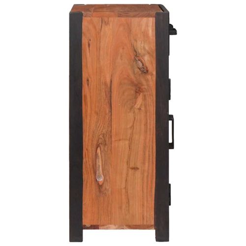 Служебен шкаф с чекмедже 2 pcs Кафяво 110 x 30 x 75 см