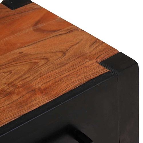 Служебен шкаф с чекмедже 2 pcs Кафяво 110 x 30 x 75 см