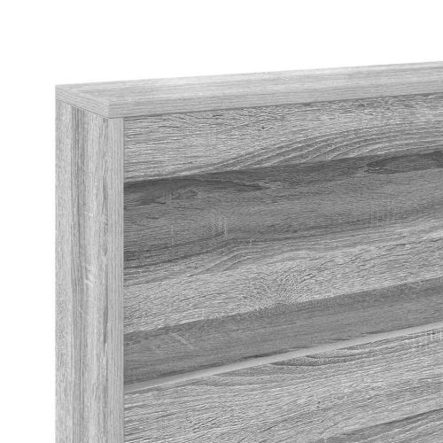 Легло с библиотека Сив сонома 180 x 200 cm Инженерно дърво