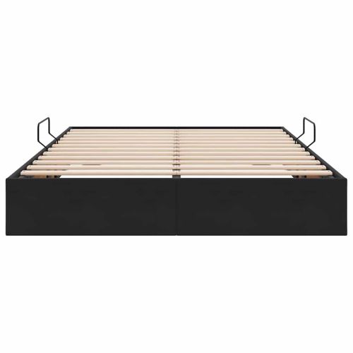 Легло с място за съхранение с матрак Черно 140 x 200 cm Кадифе