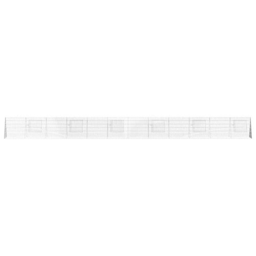 Клетка за пилета Сребрист 650 x 55 x 55 см